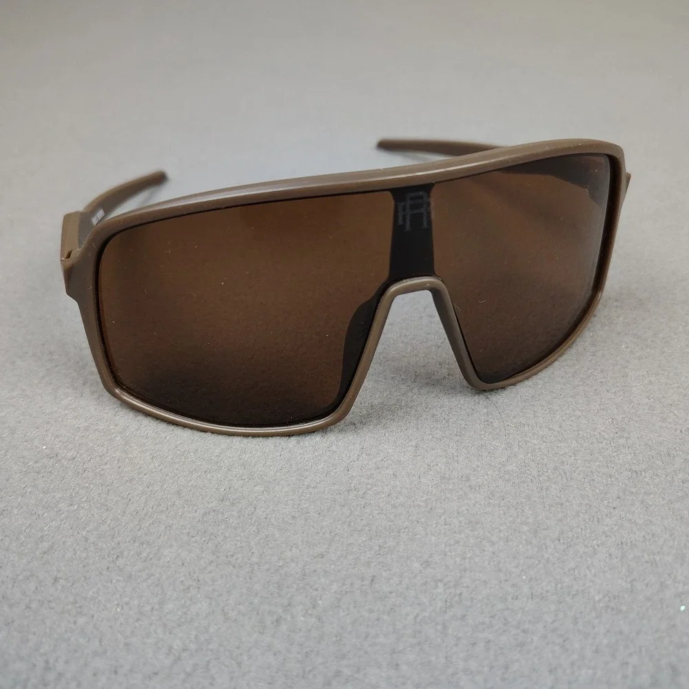 Rebel Reaper Sunglasses Tan Wrap Around Sutro Style Brown Lens Surfer Biker NEW